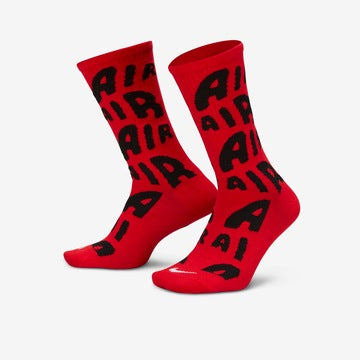 EVERYDAY ESSENTIALS CREW RED/WHT DR9719-657 # S