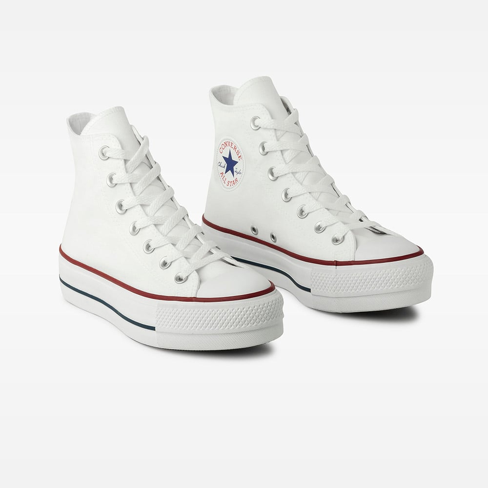 CONVERSE CTAS LIFT HI WHITE/RED