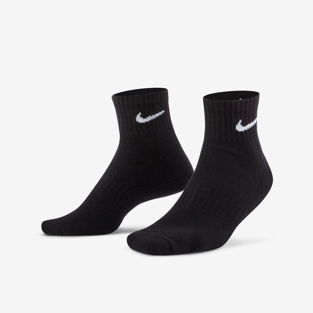 EVERYDAY PLUS LTWT FOOT 3PR BLK/WHT SX7667-010 # L