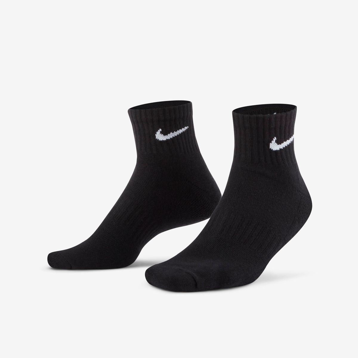 EVERYDAY PLUS LTWT FOOT 3PR BLK/WHT SX7667-010 # L