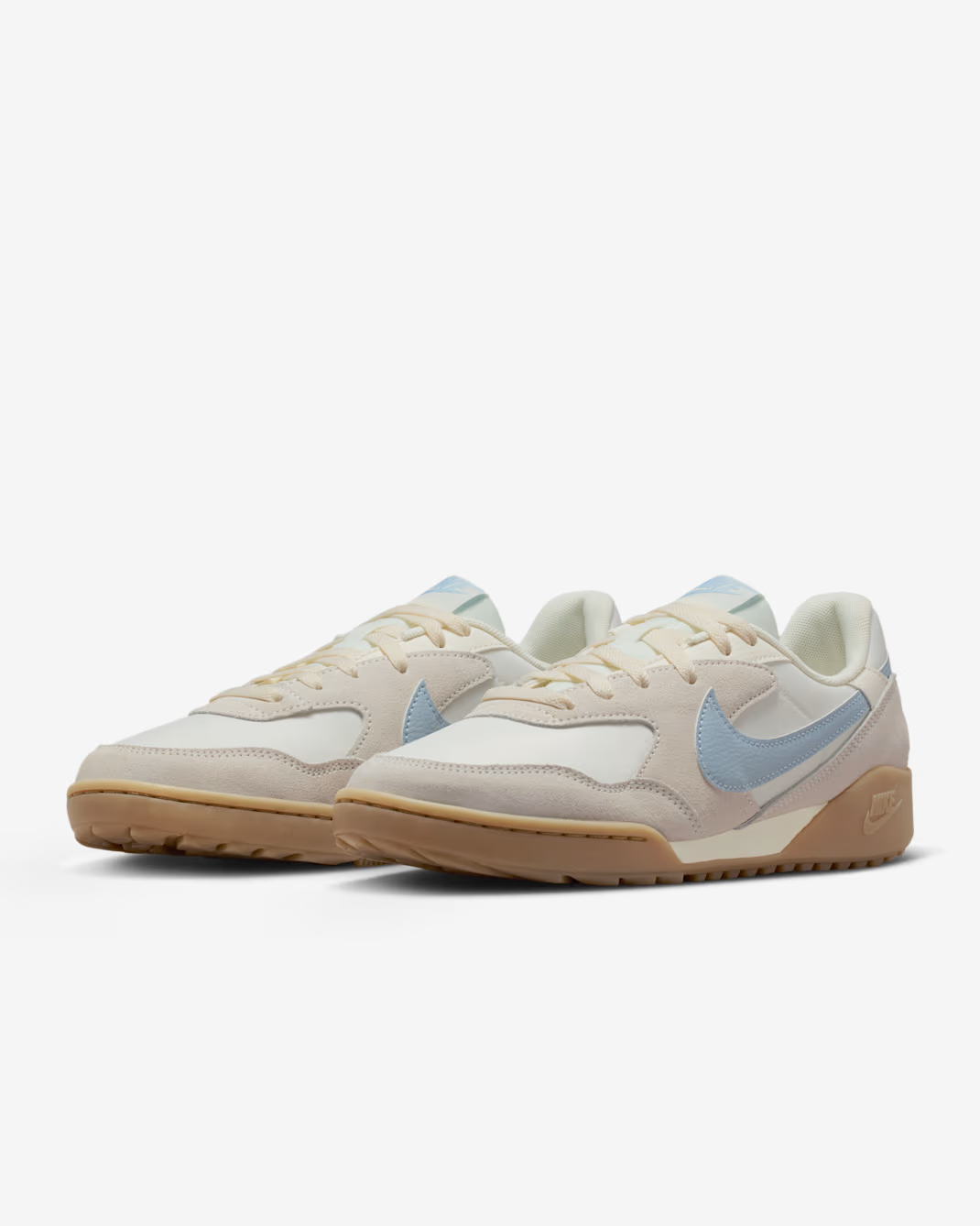 TERRA MANTA SUEDE PALE IVORY/BLUE