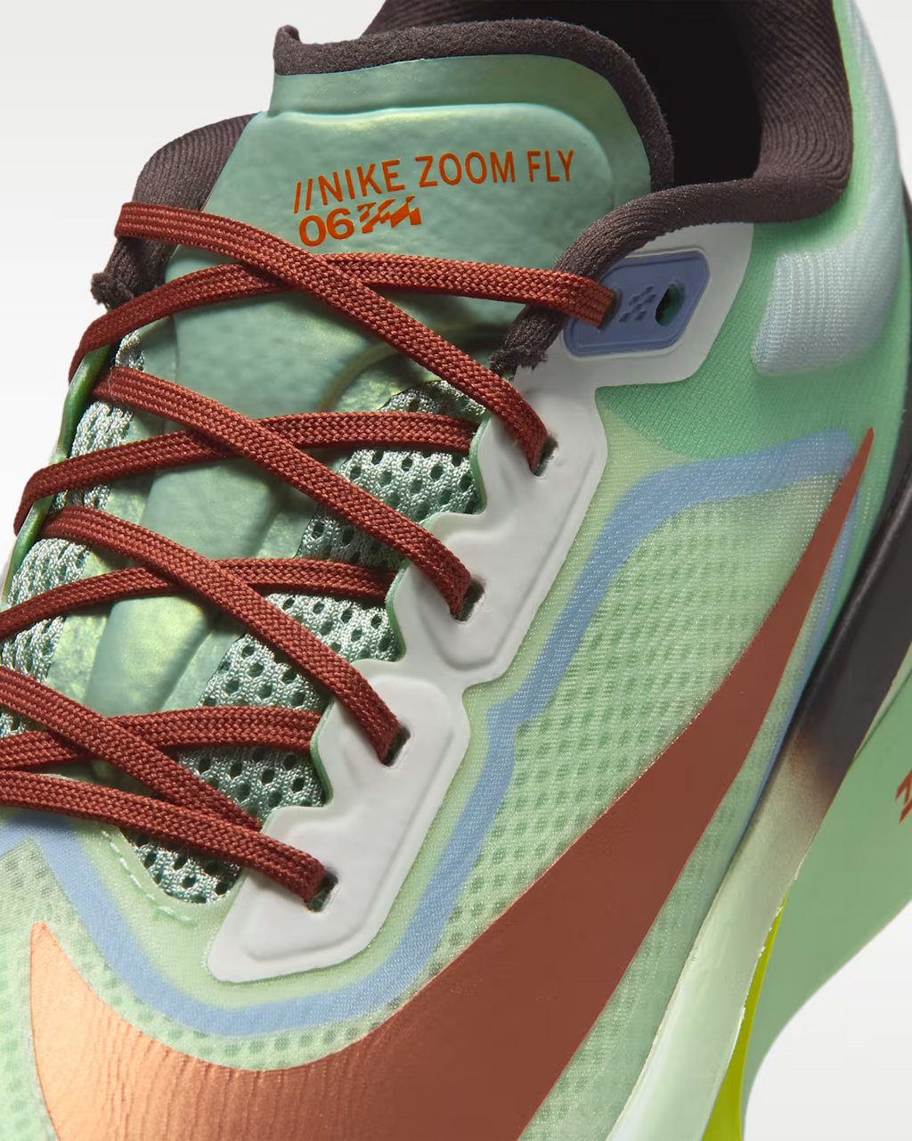 NIKE ZOOM FLY 6 PRM MNRN STREAM/RUG GED/ORANGE HOMBRE