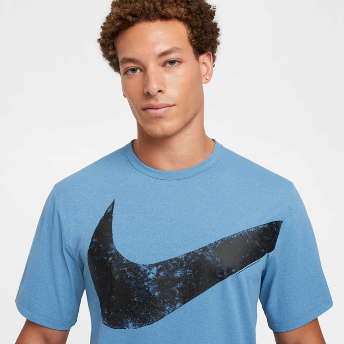 M NK DF HYVERSE SWOOSH TOP SS - BLUE/BLACK