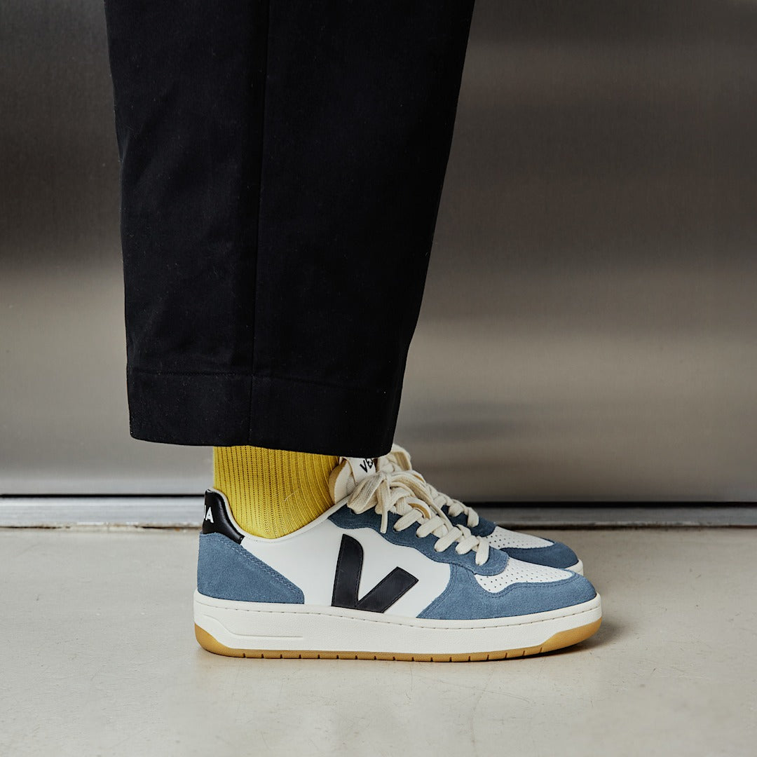 VEJA V-10 PRIME LEATHER WHITE/BLACK