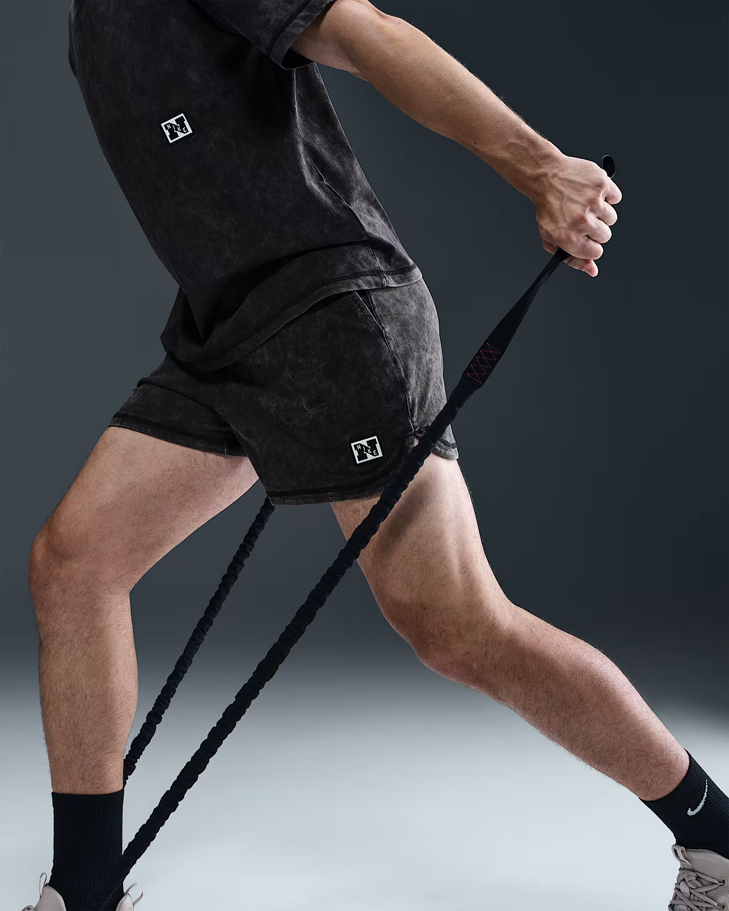 M NK DF HERITAGE SHORT WASH BLACK