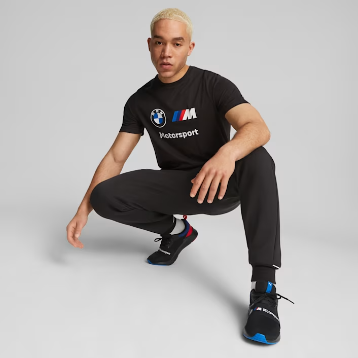 PUMA BMW MMS ESS LOGO TEE BLACK