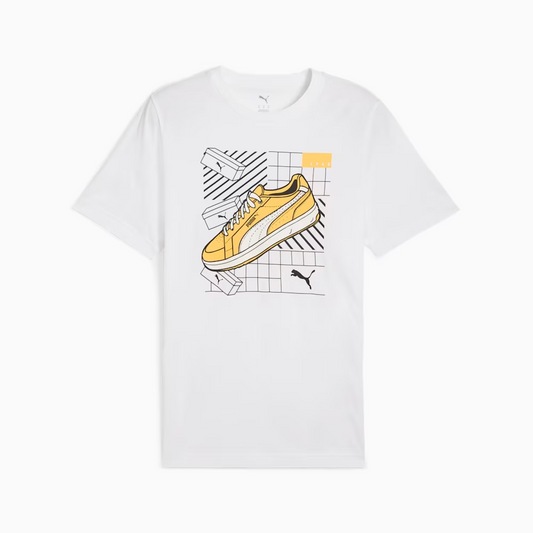 PUMA GRAPHICS SNEAKER TEE WHITE