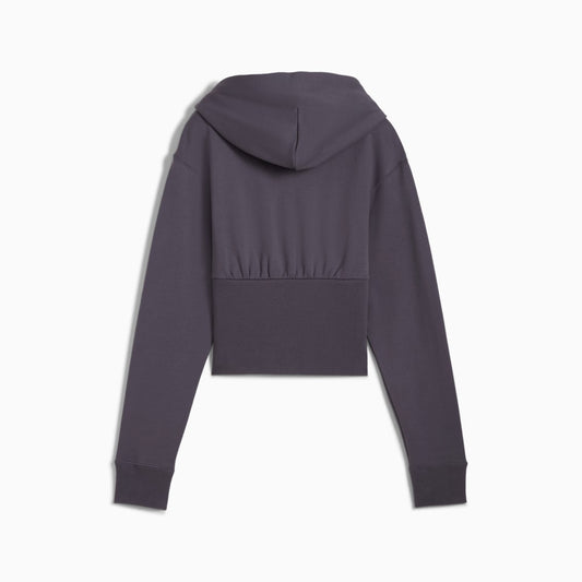 DARE TO CROPPED HOODIE GREY