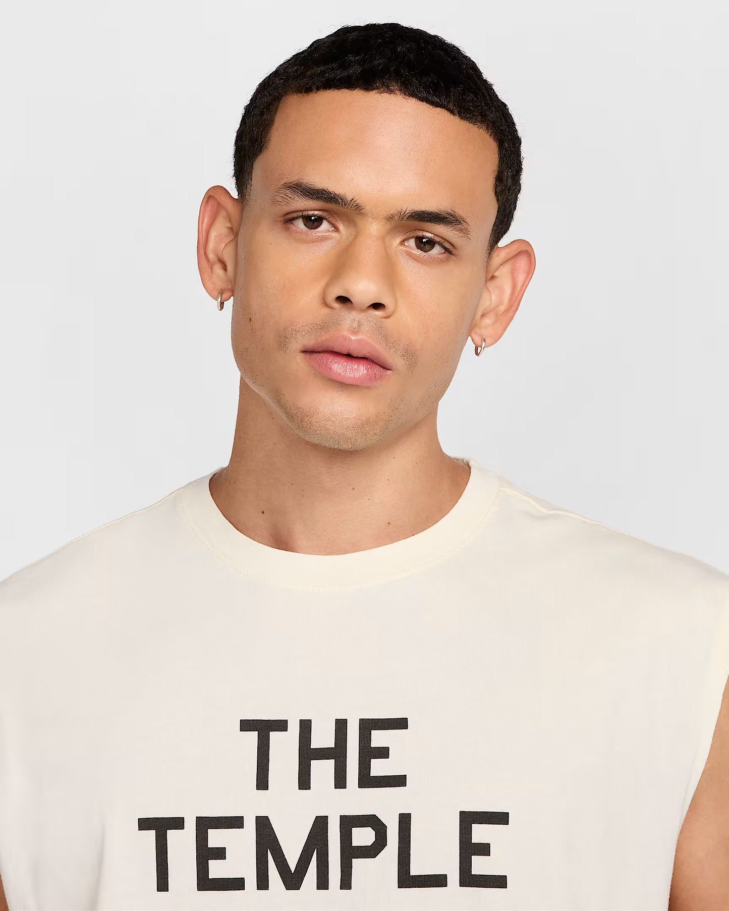 NIKE MEN'S SLEEVELESS T-SHIRT PALE IVORY