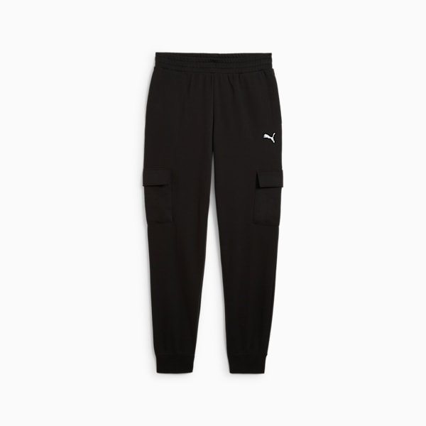 ESS PUMA LOGO CARGO PANTS TR CL BLACK