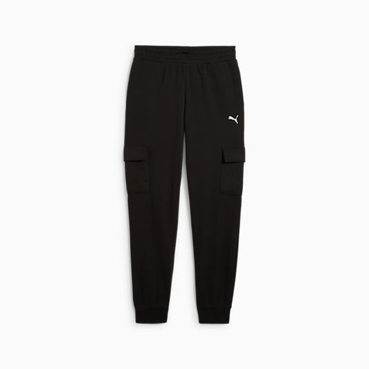 ESS PUMA LOGO CARGO PANTS TR CL BLACK