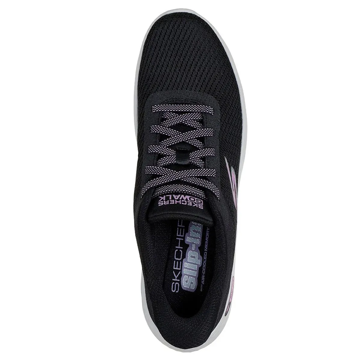 GO WALK FLEX-CARLA  BLACK/WHITE