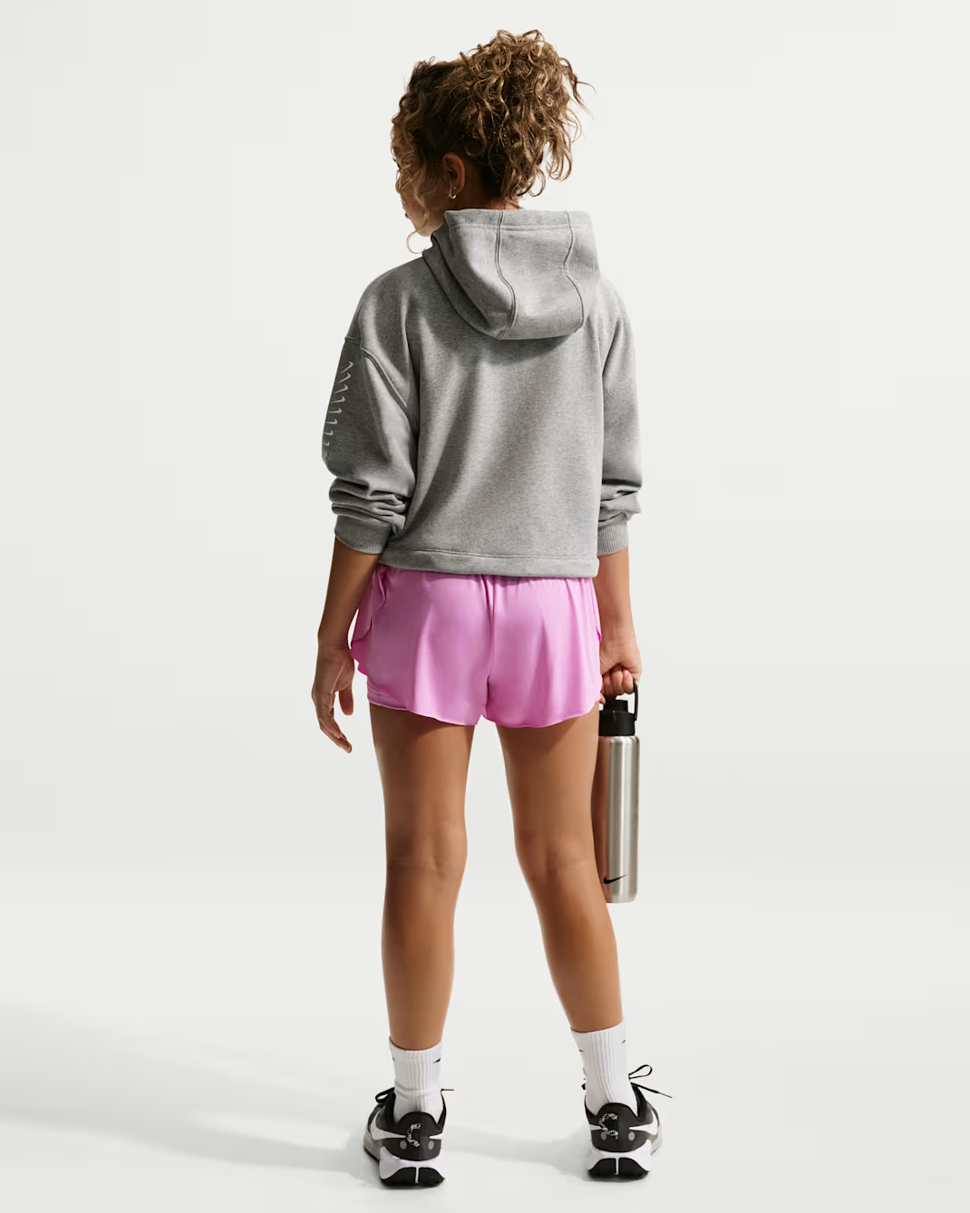 G NP DF 2IN1 KNIT SHORT - LT MAGENTA/BLACK/(WHITE)