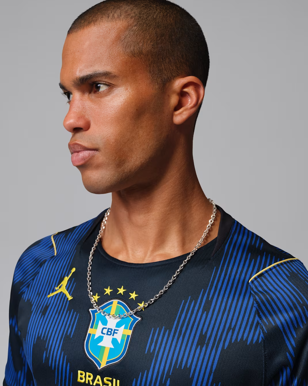 CAMISETA  JORDAN DRI-FIT BRASIL VISITANTE 2026 STADIUM NAVY/YELLOW/BLK