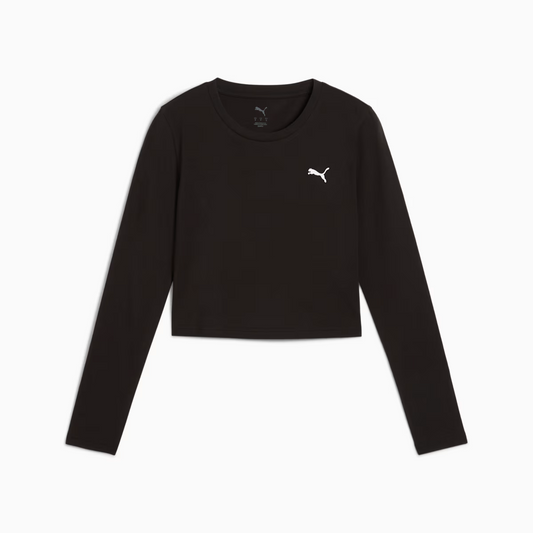 WARDROBE ESS LONGSLEEVE BABY TEE BLACK