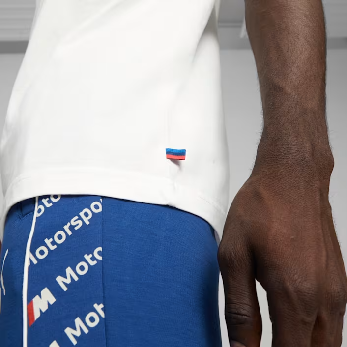 PUMA BMW MMS ESS LOGO TEE WHITE