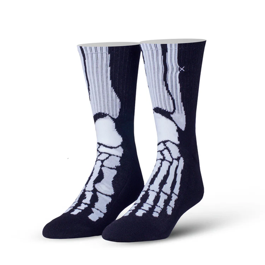 ODD SOCKS BLACK/WHITE OSFALL2SKEL 6/13