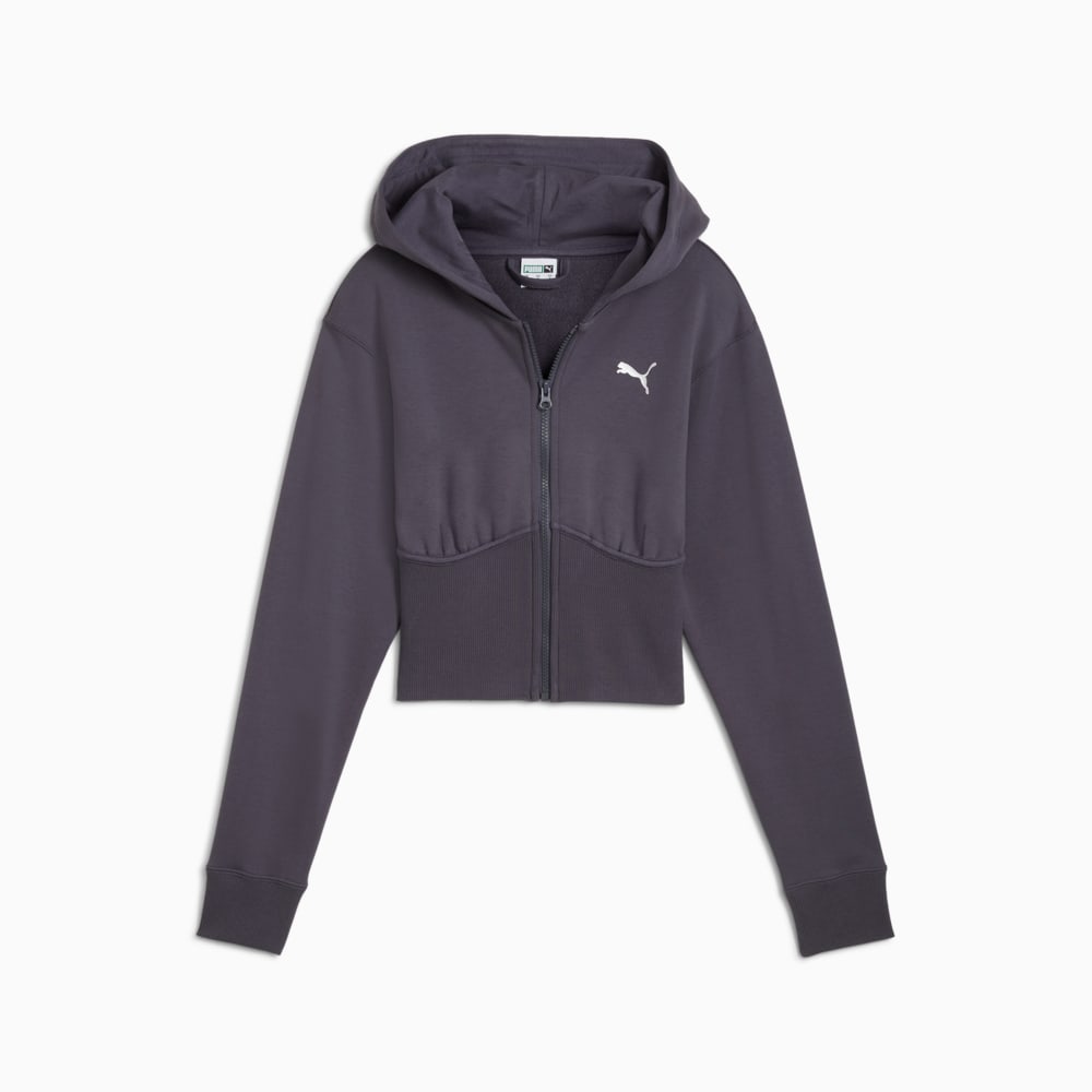 PUMA DARE TO CROPPED HOODIE GREY