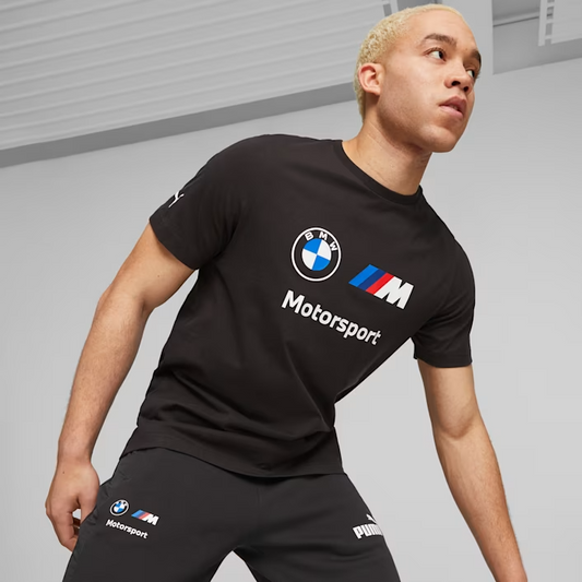 PUMA BMW MMS ESS LOGO TEE BLACK