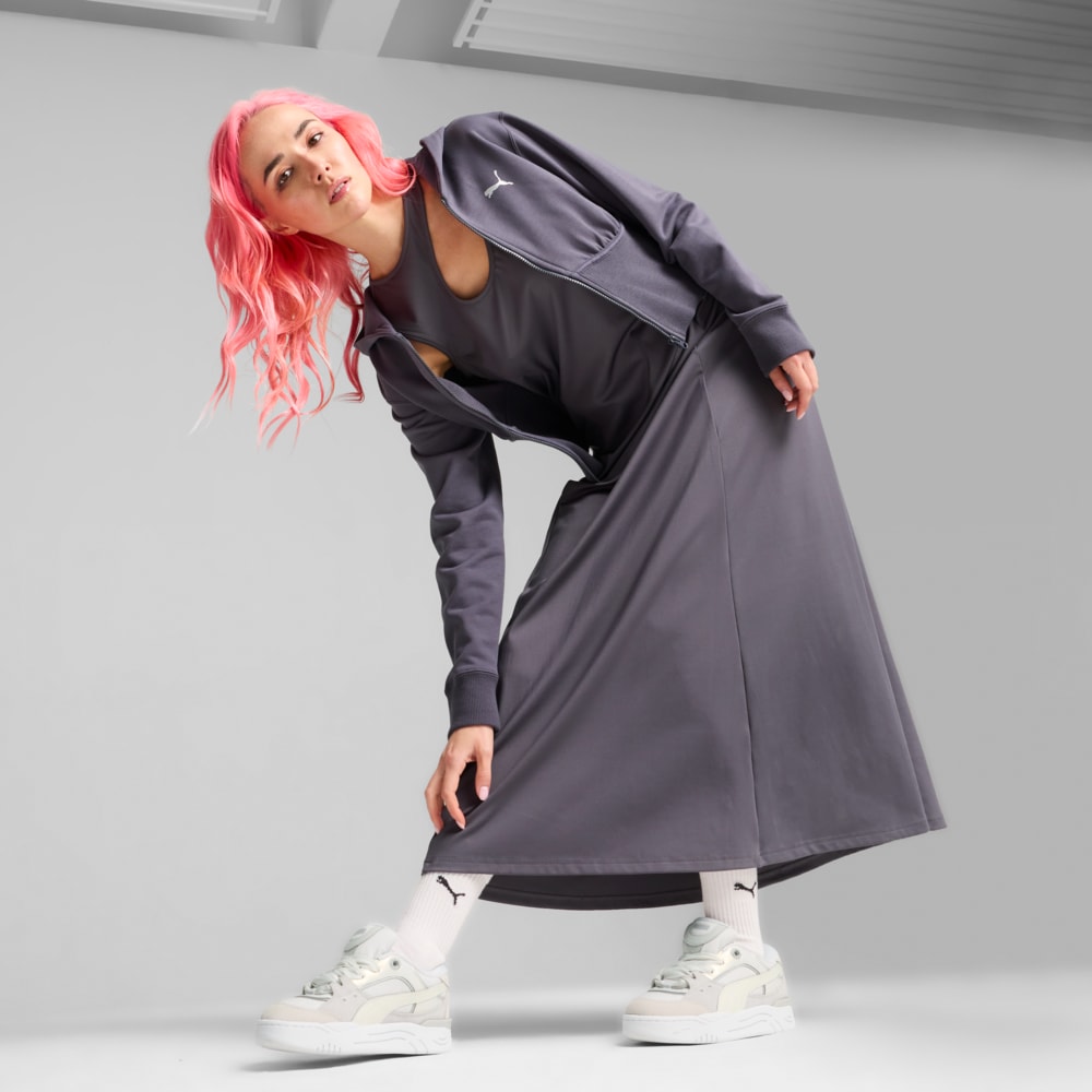 PUMA DARE TO CROPPED HOODIE GREY