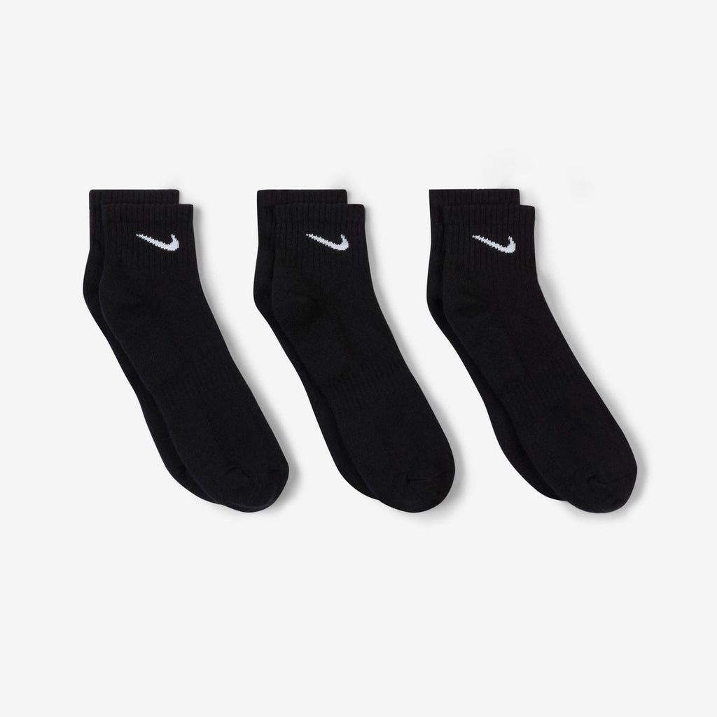 EVERYDAY PLUS LTWT FOOT 3PR BLK/WHT SX7667-010 # L