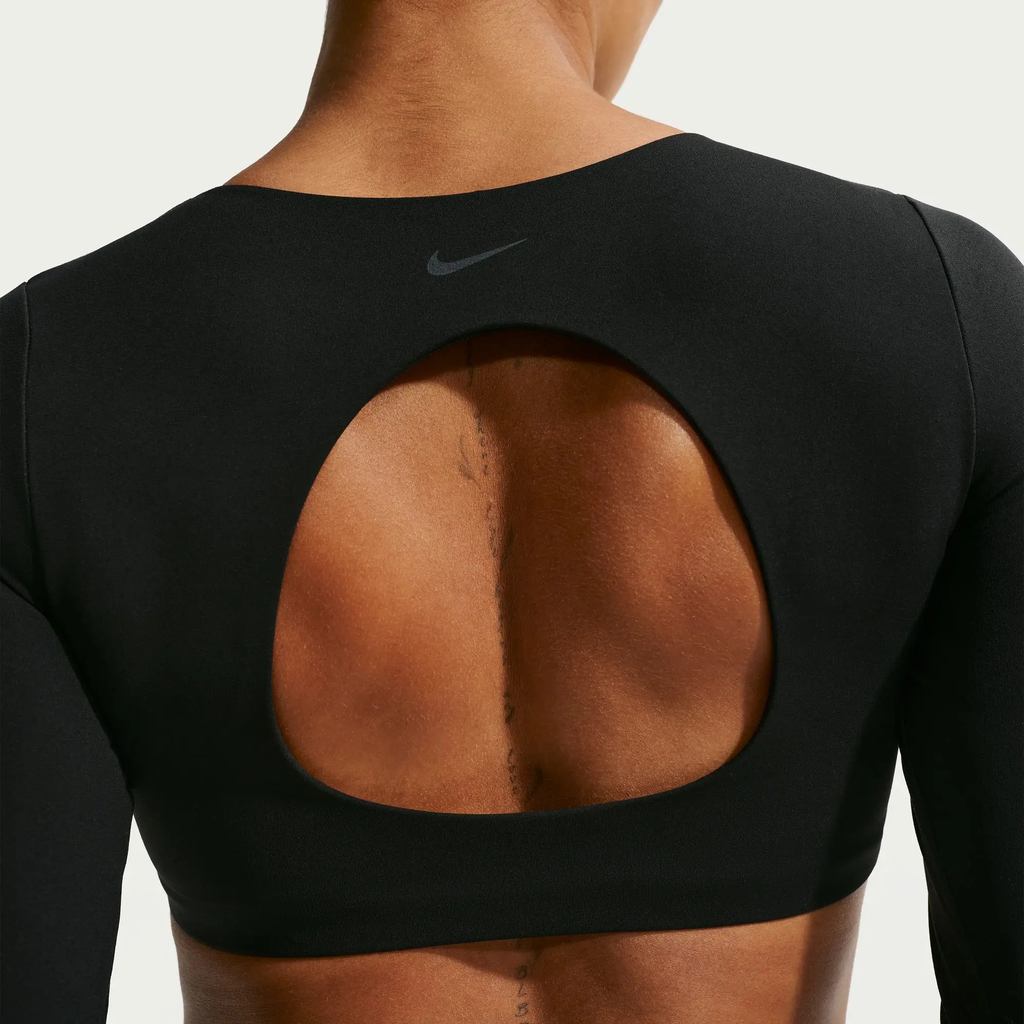 NIKE TOP DEPORTIVO ZENVY DRI-FIT LIGHT SUPPORT (BLACK) MUJER