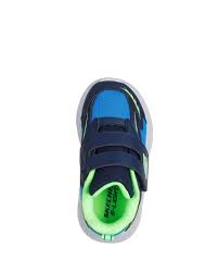 SKECHERS METEOR-LIGHTS-GLOW NAVY/LIME NIÑO INFANTE