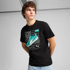 PUMA GRAPHICS SNEAKER TEE BLACK HOMBRE