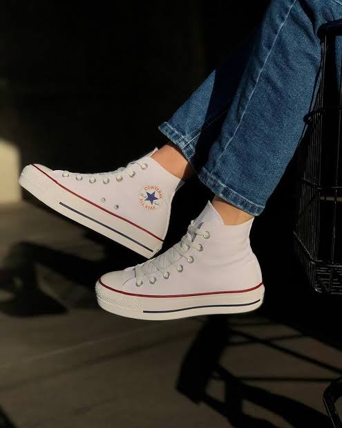 CONVERSE CTAS LIFT HI WHITE/RED