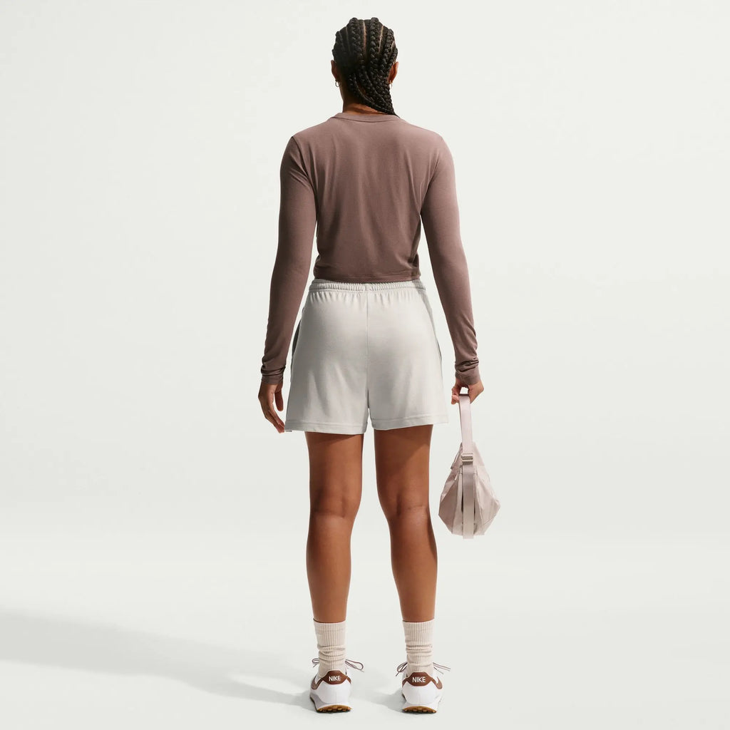 W NSW CHILL KNIT LTWT SHORT BEIGE