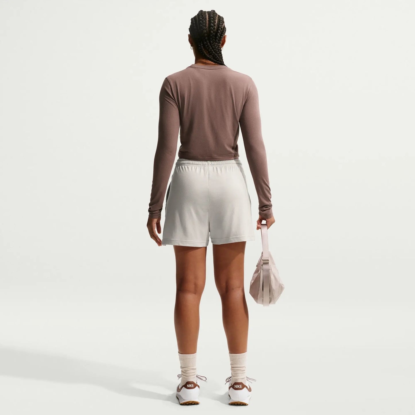 W NSW CHILL KNIT LTWT SHORT BEIGE