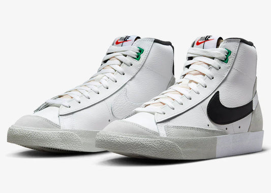 BLAZER MID '77 PRM RMX WHT/BLK/SLVR DZ2542-100