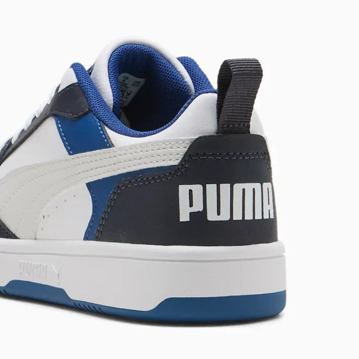 PUMA REBOUND V6 LO JR WHITE/GREY/BLK
