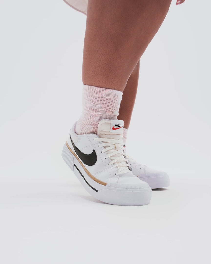 NIKE COURT LEGACY LIFT WHITE/BLACK