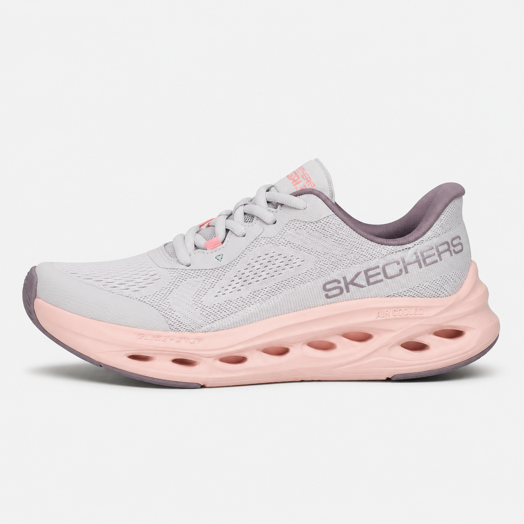 MAX CUSHIONING GLIDES-STEP GRAY/CORAL