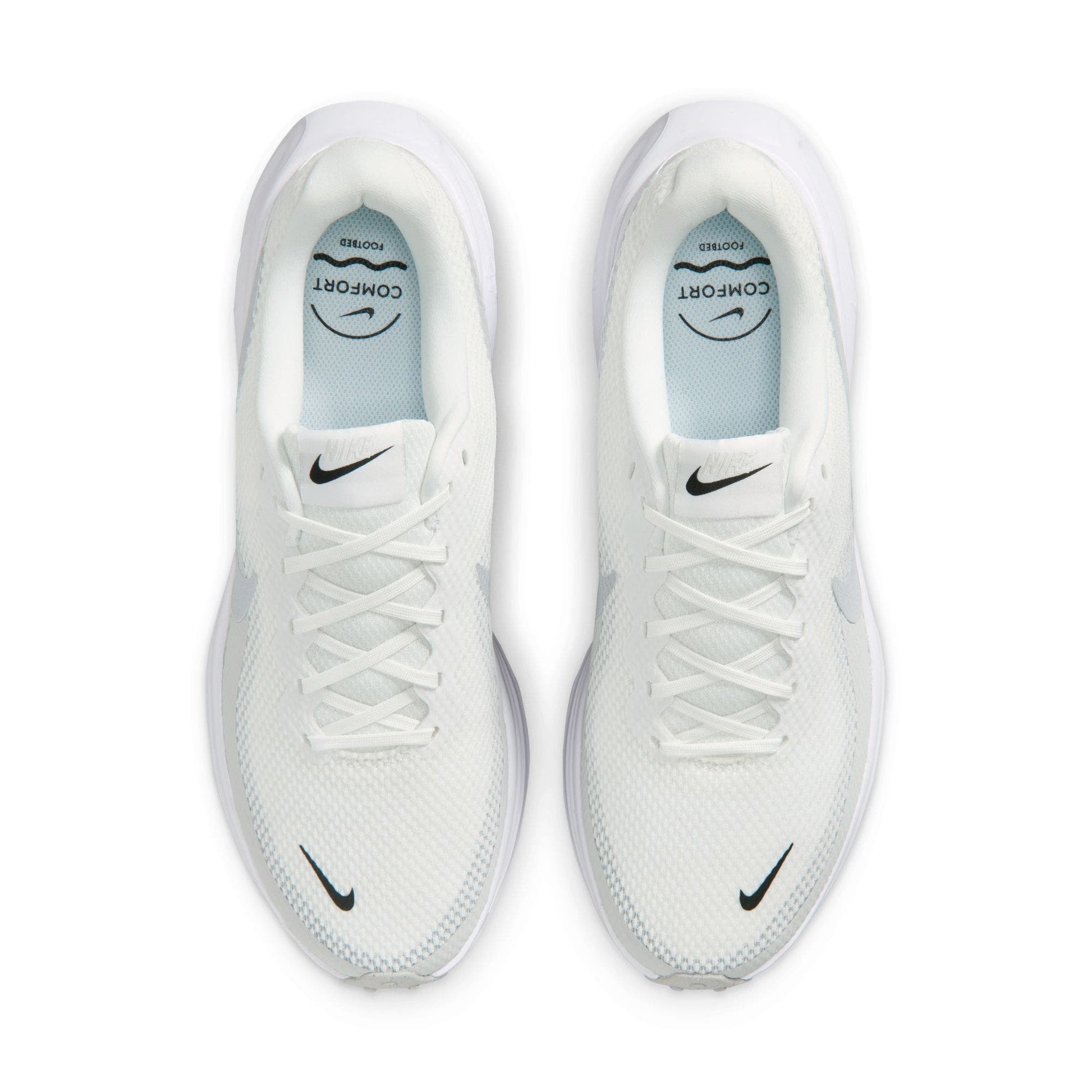 W NIKE REVOLUTION 8 SAIL-METALLIC SILVER-WHITE
