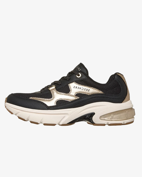 STREET WOMENS SKECHERS SHADOW BLACK/GOLD