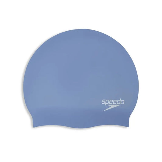 SPEEDO LONG HAIR SILICONE SWIMMING CAP  BLUE/PURPLE