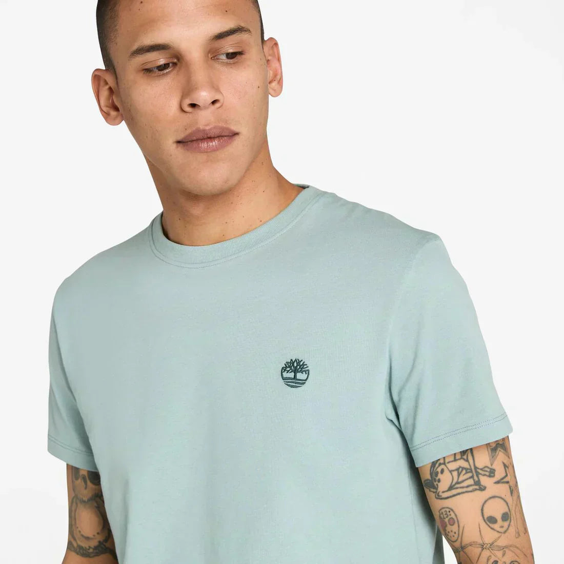 T-SHIRT SLEEVE TEE SILVER/BLUE