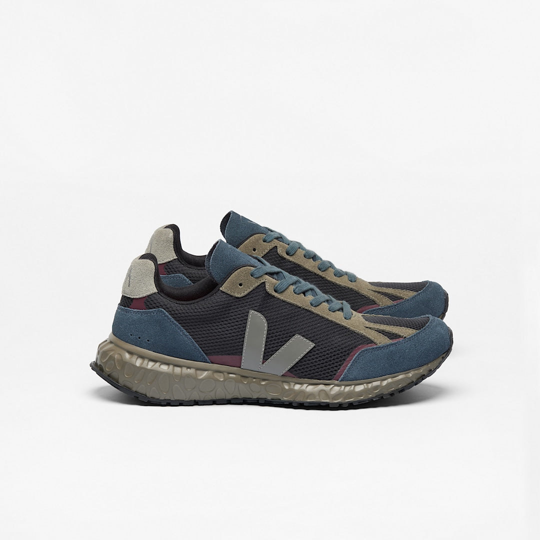 SNEAKERS VEJA NERO GRIGIO BLACK GREY NAUTICO