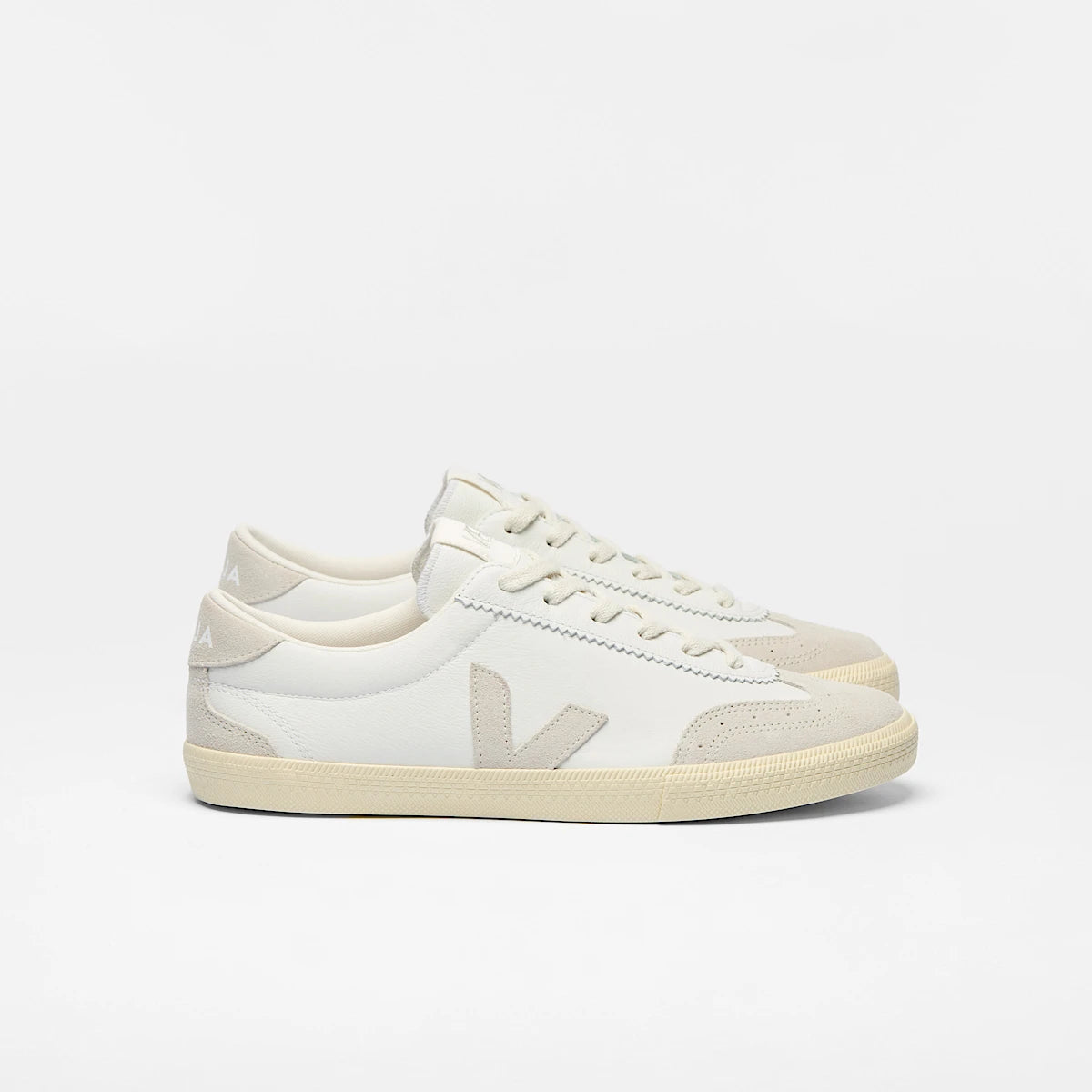 VEJA VOLLEY O.T. LEATHER WHITE/NATURAL MUJER
